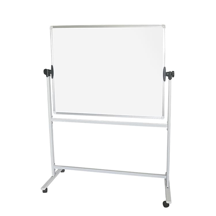 Tablă albă cu două fețe pe suport mobil 90 x 120 cm — standard — imagine 1